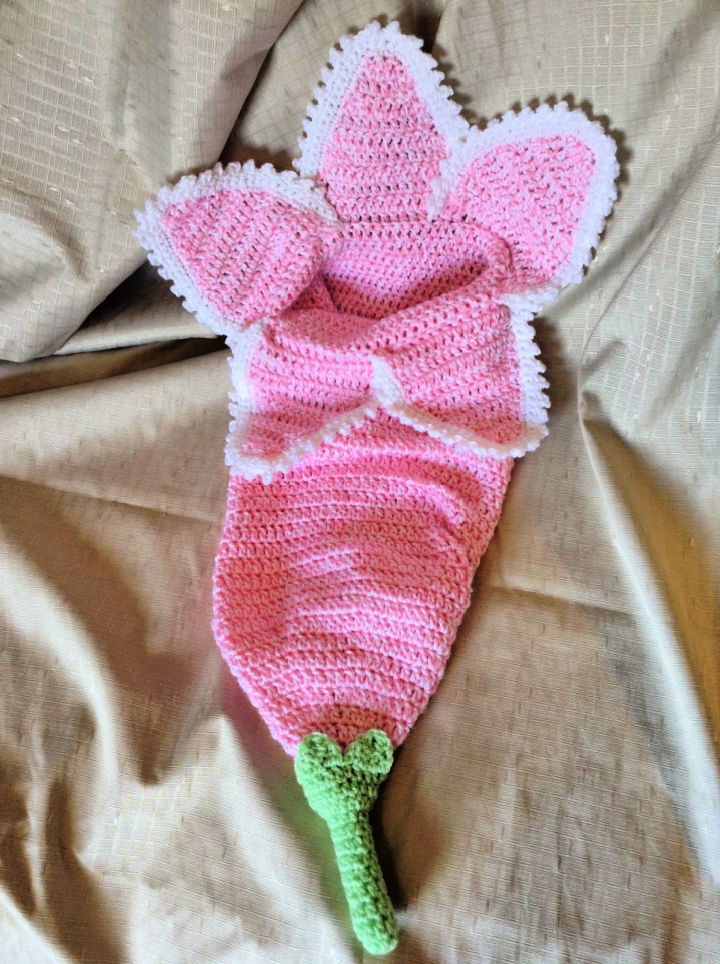 Crochet Spring Flower Newborn Cocoon Pattern