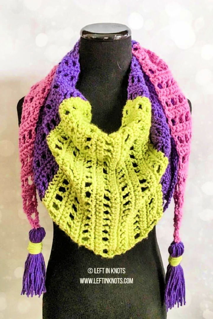 Mod Hat and Scarf Crochet Set