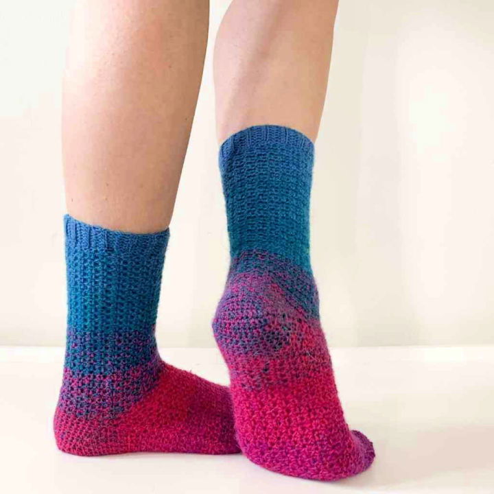 Free Crochet Step On Sock Pattern