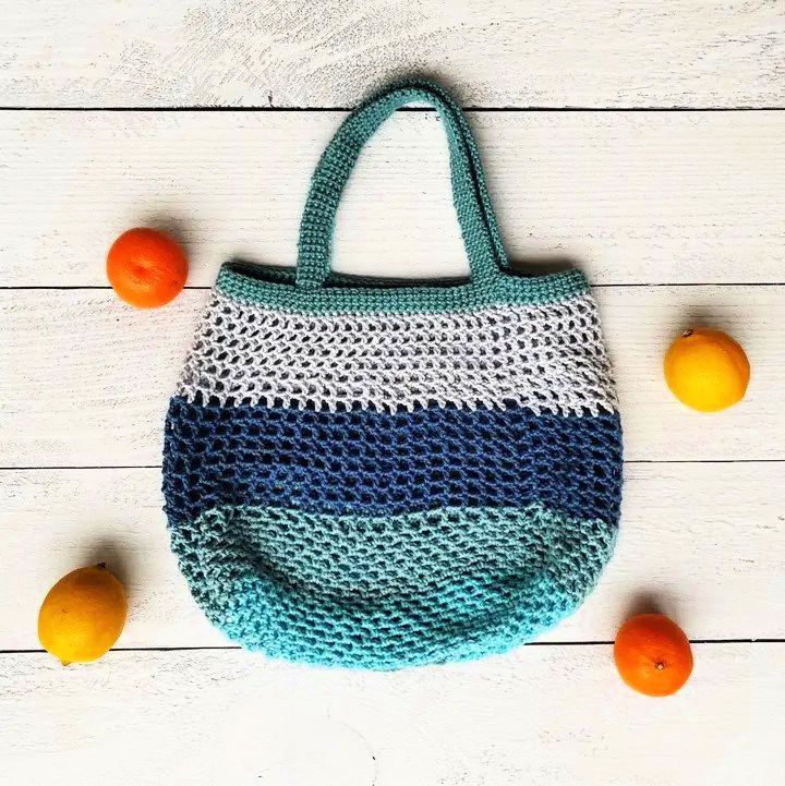 Crochet Sugarwheel Market Bag Pattern