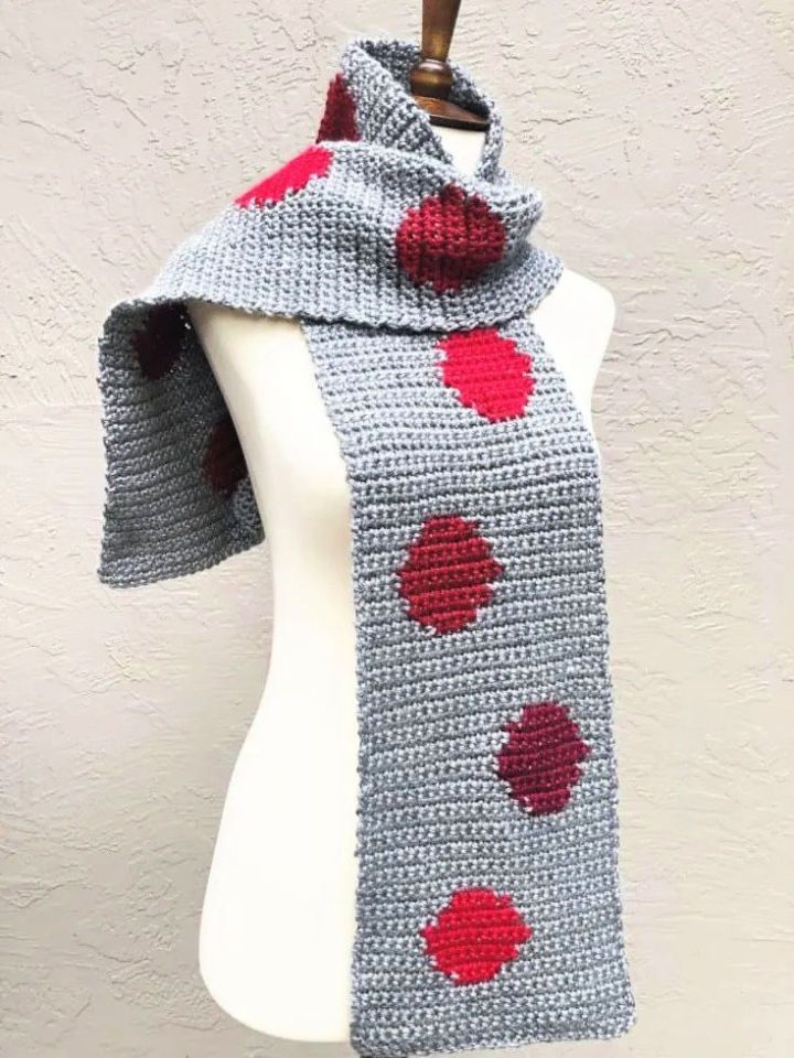Crochet Rossi Scarf - Step By Step Instructions