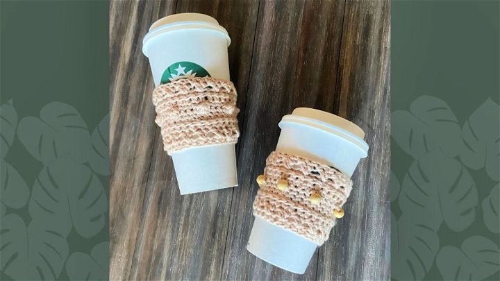 Crochet Xoxo Coffee Cup Cozy Idea
