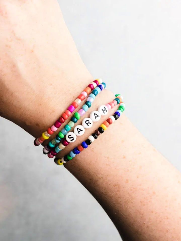 Trendy DIY Beaded Bracelets With Elastic