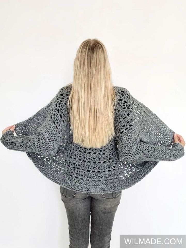 Crochet Tulip Square Shrug - Step By Step Instructions