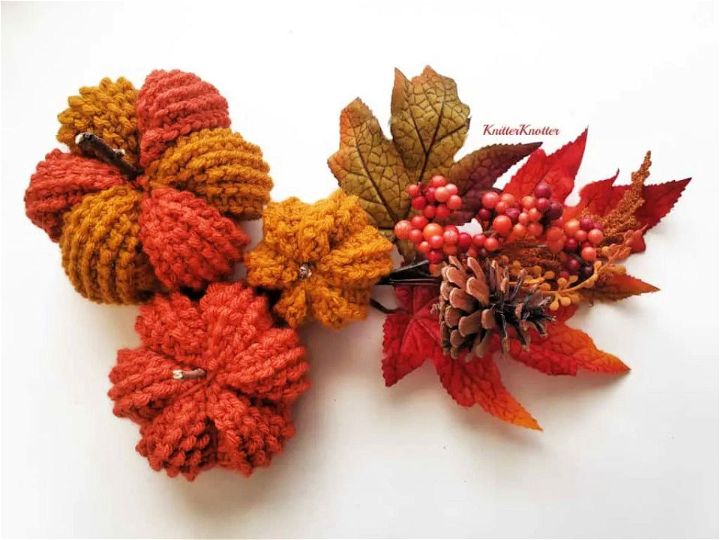 Tunisian Crochet Fall Pumpkins - Free Pattern