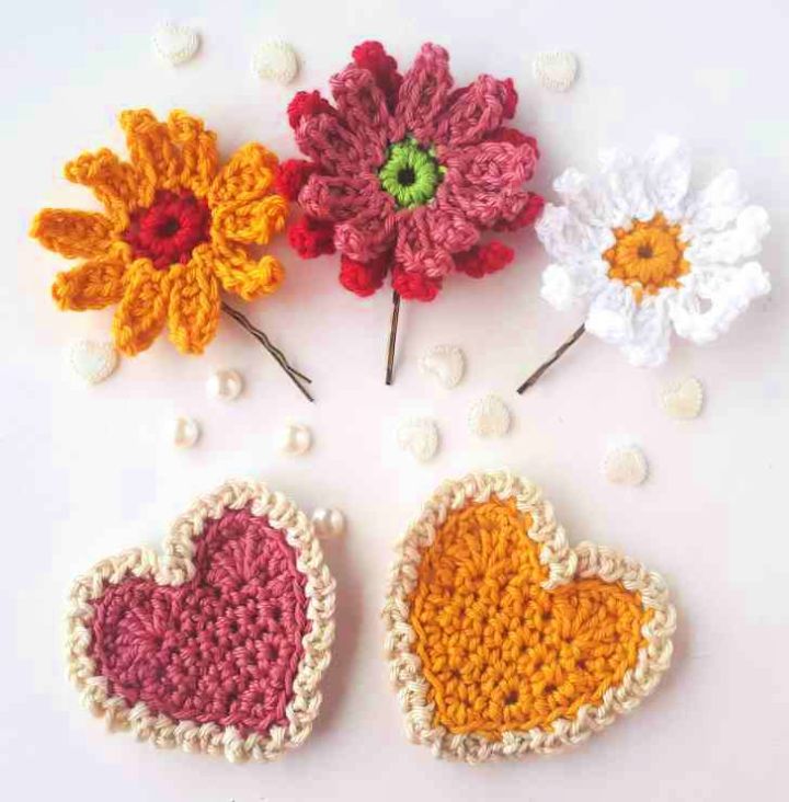 Vintage Crochet Hearts