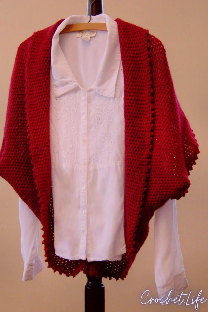 Crochet Wild Cranberries Shrug Pattern