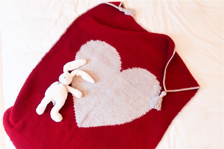 You Stole My Heart Crochet Blanket