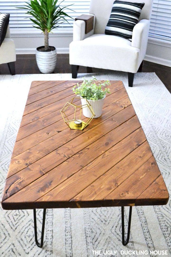Make a Hairpin Leg Coffee Table in 15 Minute