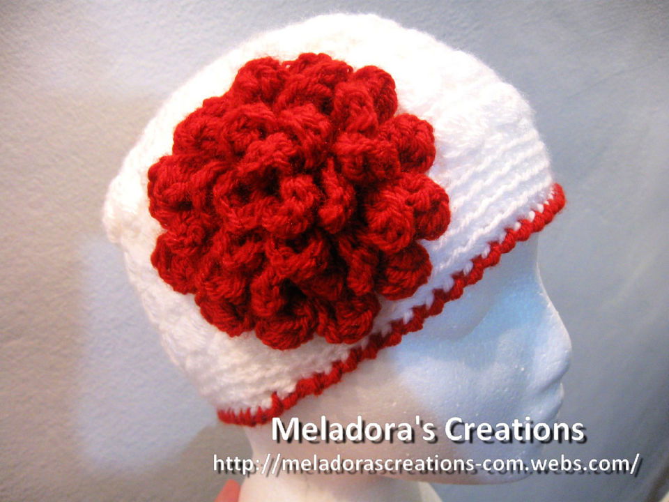 Adorable Crochet Flat Rose Flower Idea