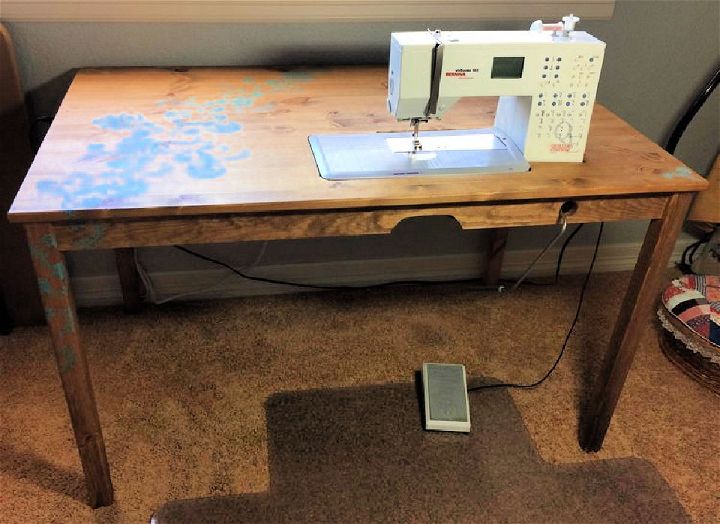 Affordable DIY Sewing Machine Table