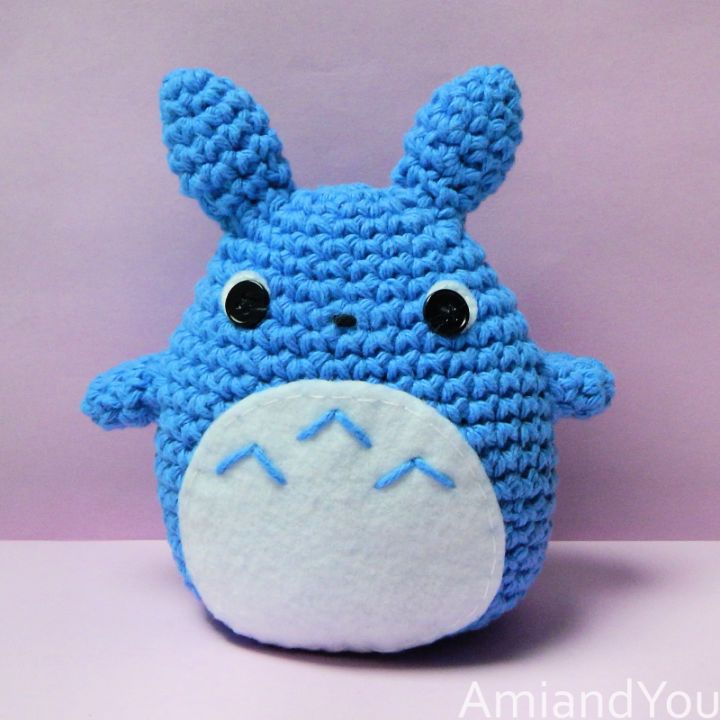 Beautiful Crochet Blue Chu Totoro Pattern