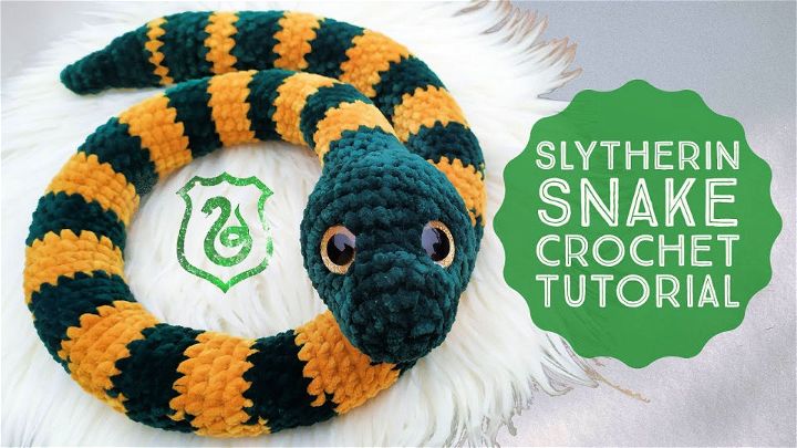 Beautiful Crochet Slytherin Snake Pattern