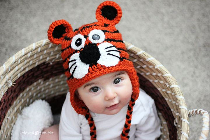 Beautiful Crochet Tiger Hat Pattern