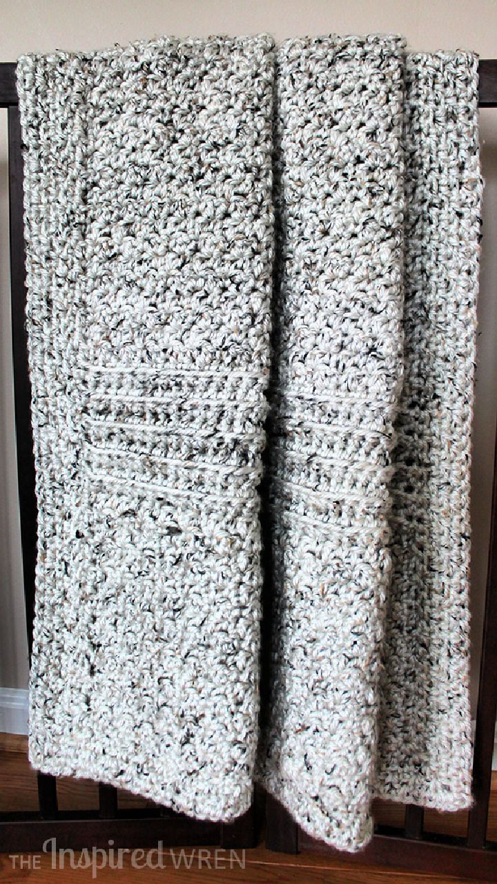 Chunky Library Book Lapghan Crochet Pattern