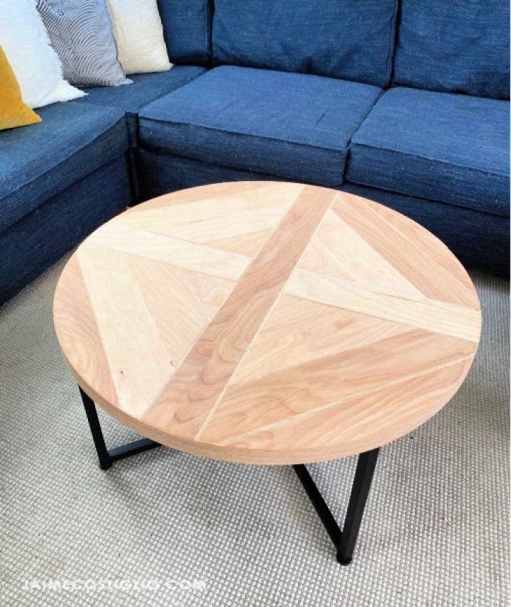 Coffee Table Makeover Using Plywood Scraps