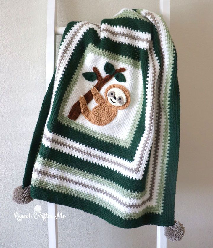 Cool Crochet Sloth Blanket Pattern