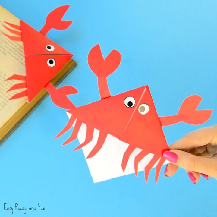 Origami Crab Corner Bookmarks - Step by Step Folding Tutorial