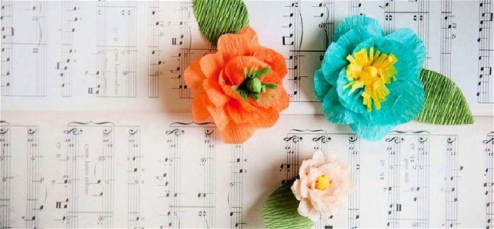 Crepe Paper Flowers for Mothers Day