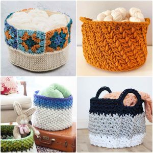 25 Free Crochet Basket Patterns - Crochet Basket Pattern - Crochet Baskets
