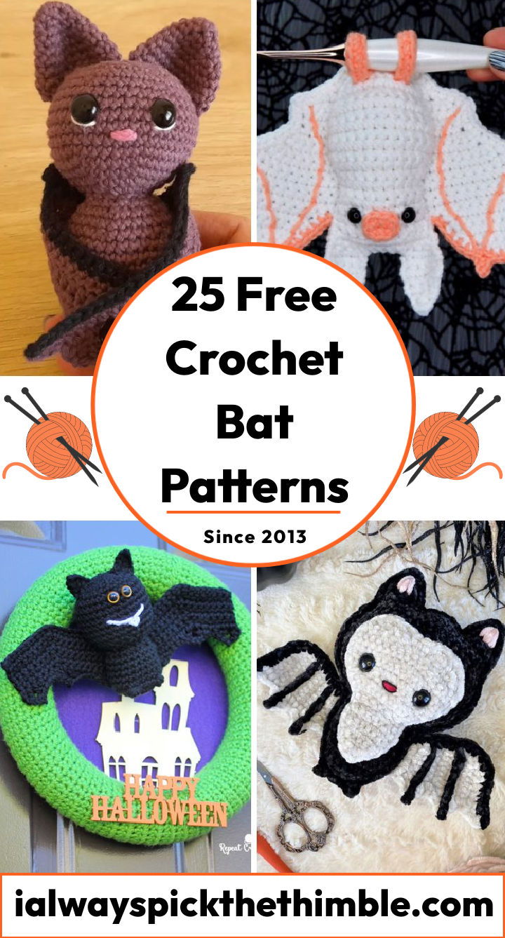 25 Free Crochet Bat Patterns - Crochet Amigurumi Bat Pattern