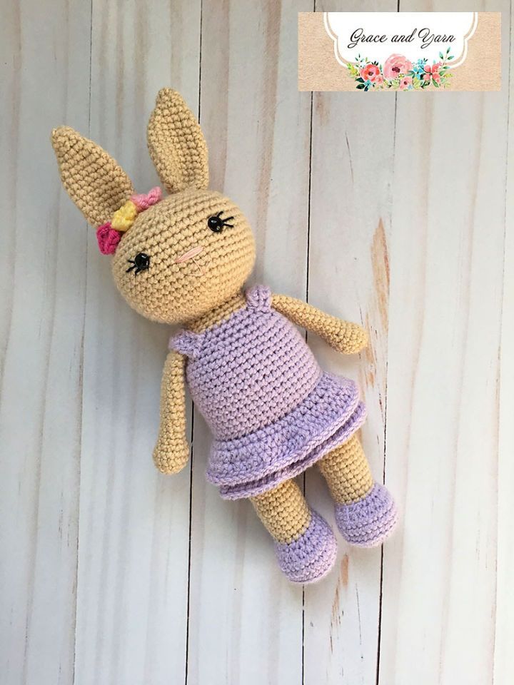 Crochet Berry Patch Bunny Girl Free Pattern