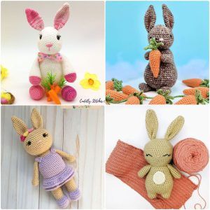 30 Free Crochet Bunny Patterns (Crochet Amigurumi Bunny Pattern)
