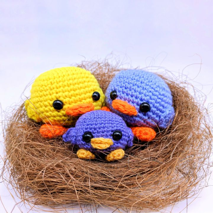Crochet Cube Birdie Bird Plush Pattern