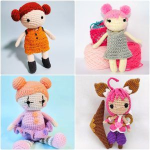 45 Free Crochet Doll Patterns - Free Amigurumi Doll Patterns - Easy Crochet Doll Pattern for Beginners