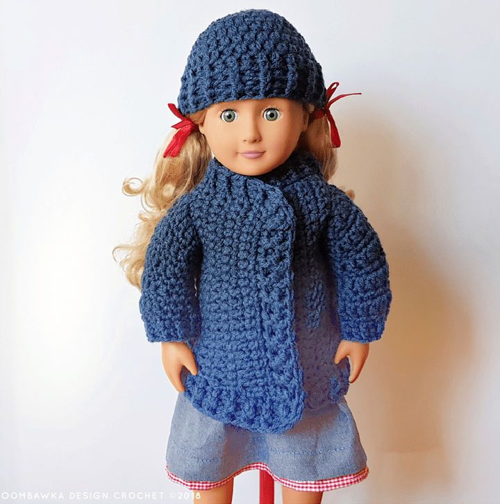 Crochet Doll Clothes for 18 Inch Dolls Free Pattern