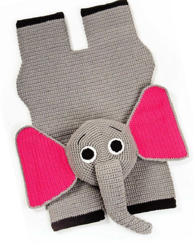 Crochet Elephant Rug - Free PDF Pattern