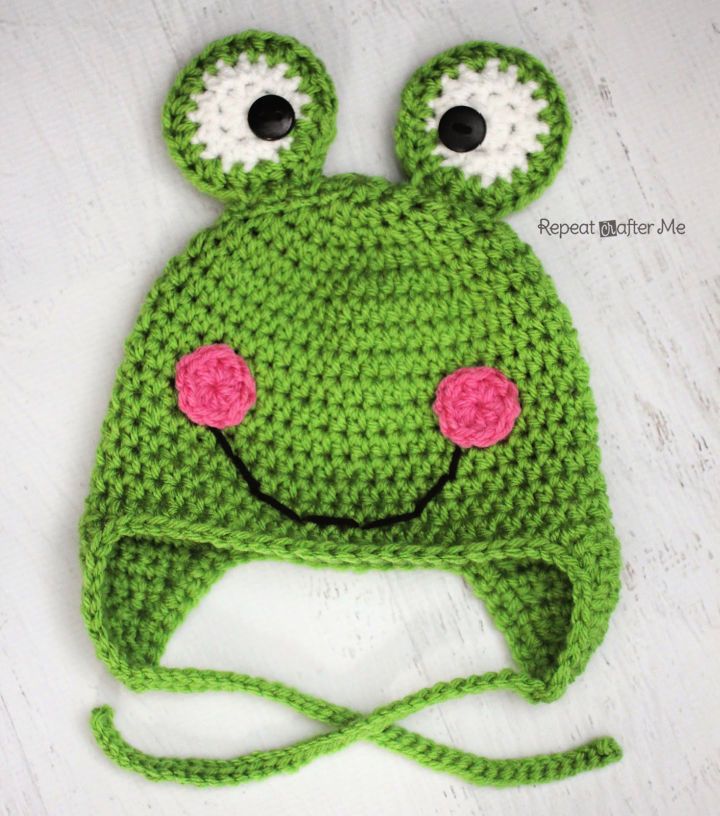 Crochet Frog Hat Pattern for Adults