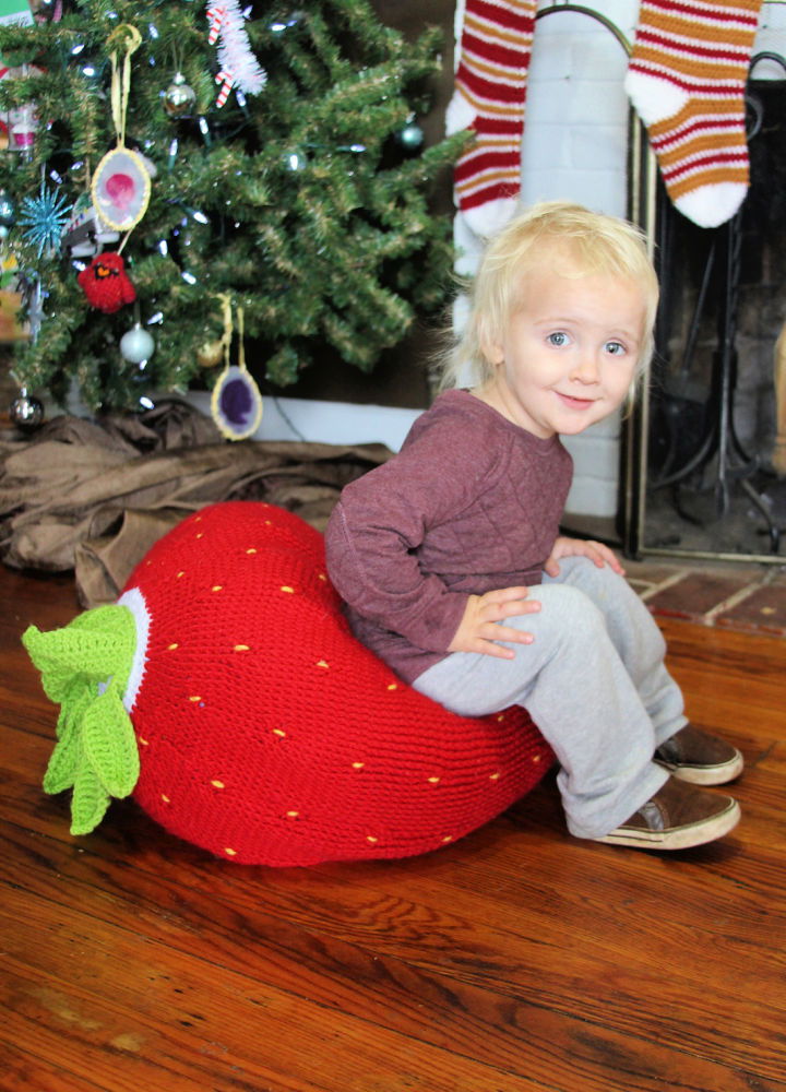 Crochet Giant Strawberry Free PDF Pattern