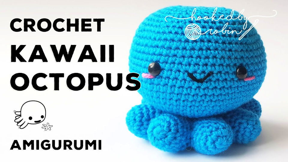 Crochet PATTERNS NO SEWING Required: the Original Kawaii Octopus Family  english/french 