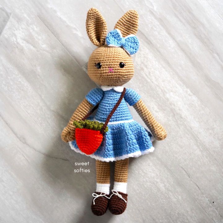 Crochet Large Bluebell Bunny Doll Pattern