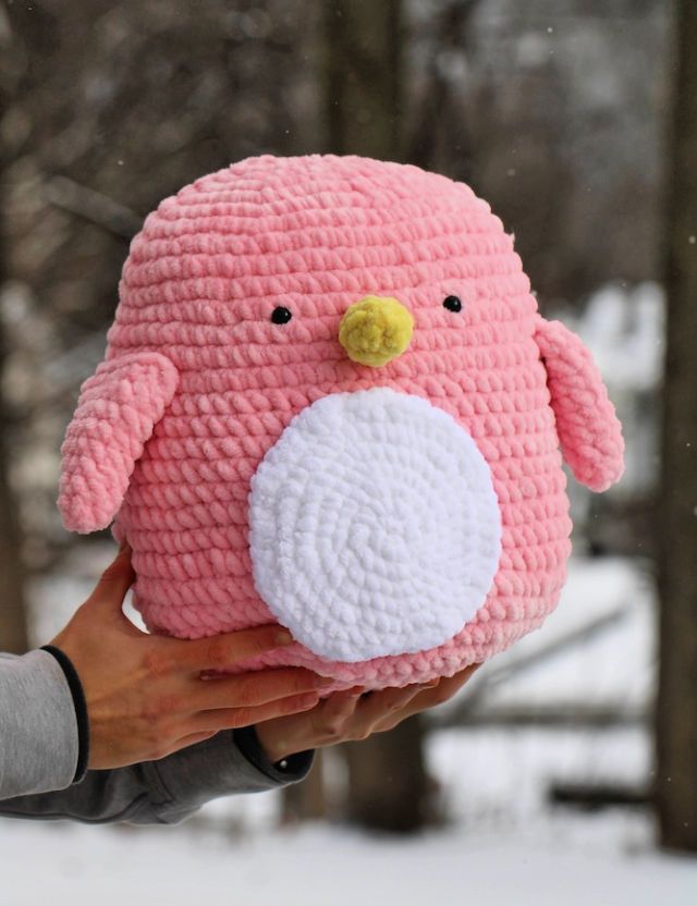 Crochet Large Stuffed Penguin Pattern
