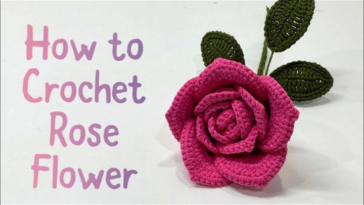 Crochet Lovely Long Stem Roses Flow Pattern