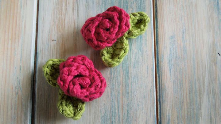 Crochet Mini Rose Design - Free Pattern