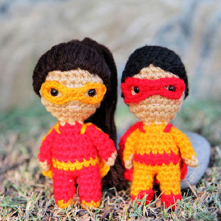 Crochet Mini Superhero Dolls Pattern to Download