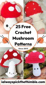 25 Free Crochet Mushroom Patterns (Amigurumi Pattern)