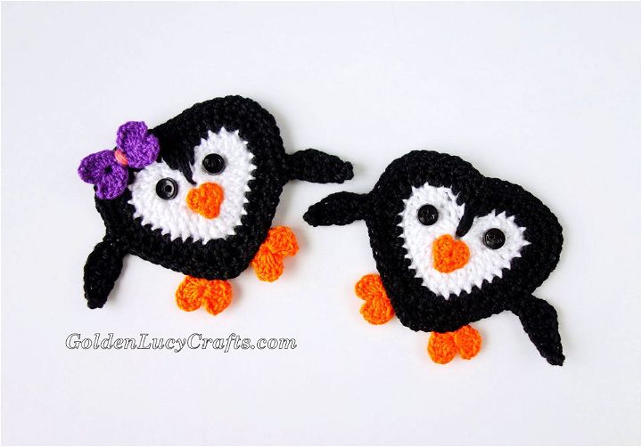Crochet Penguin Applique Pattern