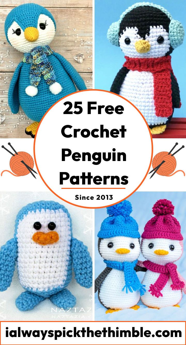 25 Free Crochet Penguin Patterns - Crochet Amigurumi Penguin Pattern