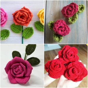 30 Free Crochet Rose Patterns - Crochet Roses - (Crochet Rose PatternPDF)