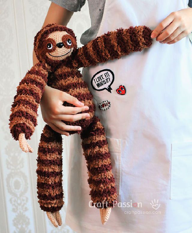 Crochet Sloth Amigurumi Pattern
