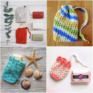 20 Free Crochet Soap Saver Patterns + PDF Soap Sack Pattern