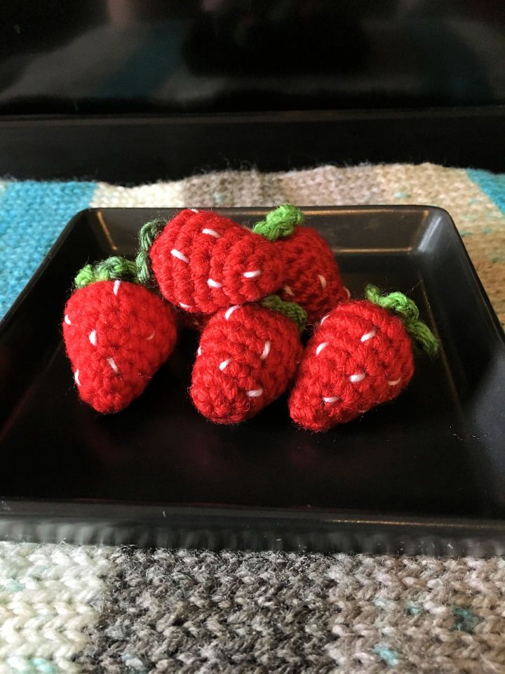 Crochet Strawberry Step By Step Instructions