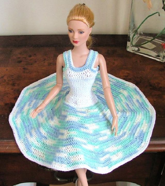Crochet Summer Clothes Pattern for 16 Inch Doll