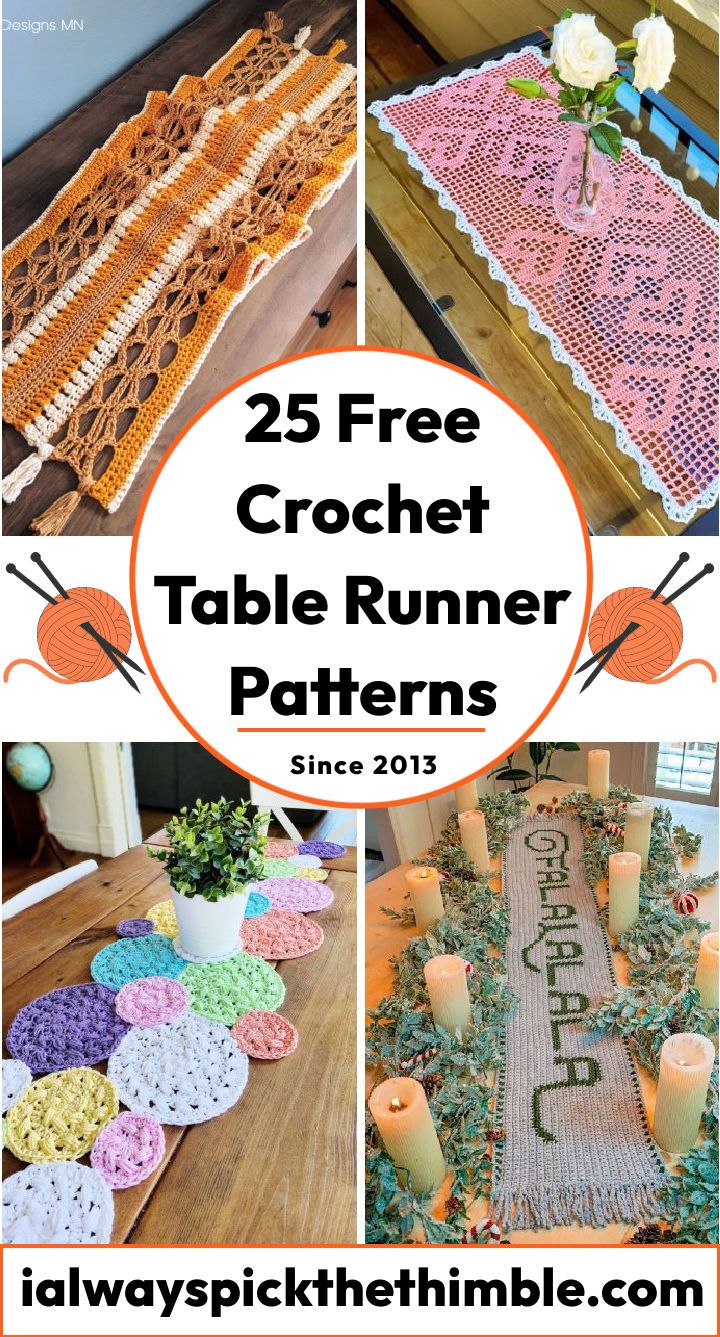 25 Free Crochet Table Runner Patterns {Pattern PDF}