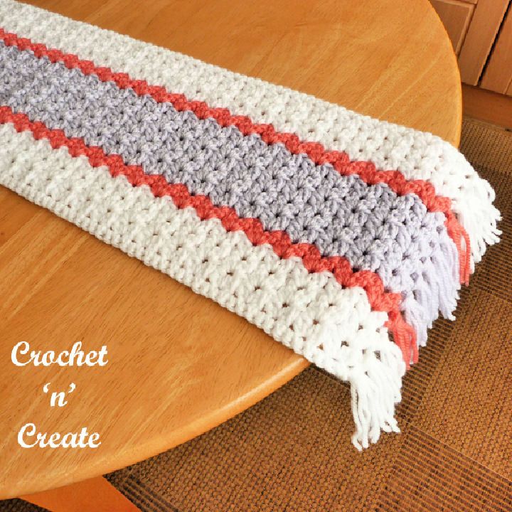Crochet Tasselled Table Runner Pattern