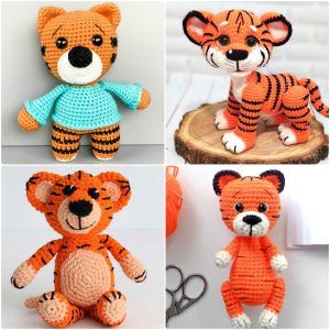 25 Free Crochet Tiger Patterns - Crochet Amigurumi Tiger Pattern